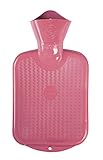 Sänger Wärmflasche 0,8 Liter Gummi Rosa, Naturgummi, Premium...