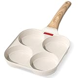 YASHE 4-Loch Pfanne für Pfannkuchen, Antihaft-Bratpfanne für Spiegeleier,...