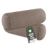 BaSaTex Bio Kissenbezüge für Nackenrolle 40x15 cm im 2er Pack - 97%...