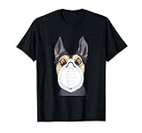 Husten Sie mich nicht an lustige Hund mit Virenschutzmaske T-Shirt
