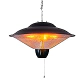 HOME It® Hängender Heizstrahler Infrarot Decke – 1500W Infrarotstrahler...