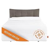 sleepling Energiespardecke, Winter Bettdecke 135x200, Winterdecke extra warm mit...