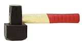 Connex Plattenverlegehammer 1250 g FSC - rot/schwarz - mit Holzstiel aus Hickory...