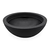 Spetebo Kunststoff Pflanzschale anthrazit - 52x20 cm - Pflanzkübel Blumenkübel...