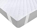 Utopia Bedding Gesteppte Gurt Matratzenauflage 160 x 200 cm - Weich Mikrofaser...