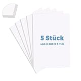 SDLDEER 5 Stück Schaumstoffplatte Weiße, 400 x 200 x 5 mm DIY...