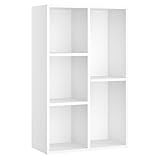 VASAGLE Bücherschrank, Bücherregal, mit 5 Fächern, Büroregal, Würfelregal,...