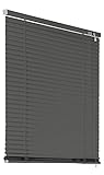 Deco4Me Alu Jalousie mit Bohren für Wand- & Deckenmontage (Grau, 130 x 130 cm)...