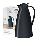 alfi ECO 1,0l, black, Isolierkanne mit hygienischem Hartglaseinsatz aus...