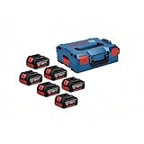 Bosch Professional 18V System Akku Set: 6X GBA 18V 4.0Ah (inkl. Einlage für...