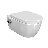 Aqua Bagno | Toilette mit WC Dusche | Hänge WC Bidet Funktion | Spülrandlos |...