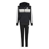 adidas Unisex Kinder SEASONAL ESSENTIALS TIBERIO 3 STRIPES FLEECE TRACKSUIT,...