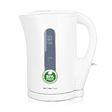 Emerio Wasserkocher BASIC | Kunststoff BPA frei | 1.7L Volumen mit beleuchtetem...
