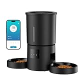 Futterautomat Katze 2 Näpfe mit APP: 5L Automatischer Futterspender mit 2.4G...