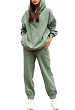 Viottiset Damen Hoodies Trainingsanzug Langarm Sweatshirts Jogger 2-Teilige...