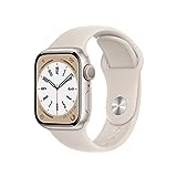 Apple Watch Series 8 (GPS, 41mm) Smartwatch - Aluminiumgehäuse Polarstern,...