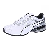 PUMA Herren Tazon 6 FM Laufschuhe, White Silver-Black, 42 EU