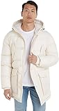 Tommy Hilfiger Herren Parka Winter, Beige (Weathered White), L