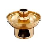 GTGXZX Mongolentopf Hot Pot Holzkohle Hotpot Hot Pot Edelstahl Trockeneis...