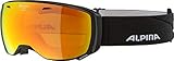 ALPINA A7246 Skibrille, Schwarz Matt, Einheitsgröße