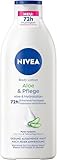 NIVEA Body Lotion Aloe & Pflege, Körpercreme mit Tiefenpflege Serum für 72h...