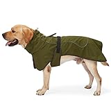 HEYWEAN Hundejacke Wasserdichter Hundemantel Reflektierende Jacke für kaltes...