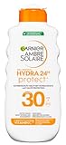 Garnier Ambre Solaire Hydra Protect+ Sonnenschutz-Milch 24h LSF 30, Schutz vor...