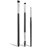 Lusofie Augenbrauenpinsel 3 Stück Eyeliner Pinsel Set Professioneller Augen...