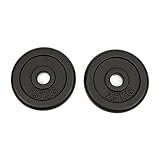 Worqout Hantelscheiben Set Gewichtsscheiben – 2x 2,5kg gewicht, Ø 30 mm, aus...