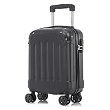 yonsly Koffer Suitcase S Schwarz, Trolley Reisekoffer, Rollkoffer Handgepäck...