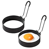 Spiegeleiform,2 Pcs Eierform,Antihaft Runde Spiegeleierformen für Die...