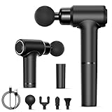 Anluomania Massagepistole, Massage gun, 3200RPM Handmassagegerät, mit 4 Silikon...