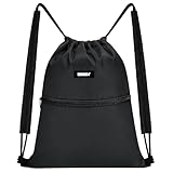 WANDF Kordelzug-Rucksack mit Schulterpolster Turnbeutel Sportbeutel Gym Bag...