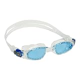 Aqua Sphere Unisex Erwachsene Mako Schwimmbrille, transparent blau/blaues Glas,...
