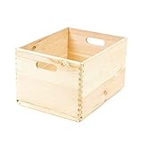 Compactor SKYR - Holzbox NATURE XL 40x30x23 cm - Natürliche Aufbewahrungsbox...