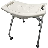 Duschhocker | höhenverstellbarer Duschstuhl 47-51cm | klappbar & platzsparend |...
