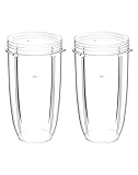 QWORK® 2er-Pack 32OZ Entsafterbecher Ersatzteile Kompatibel mit NutriBullet...