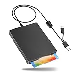 Sujurio Diskettenleser, 3,5 externes Diskettenlaufwerk mit USB Typ-C, tragbares...