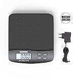 Nilpferd Digitale Paketwaage 5g-30kg in 1g Schritten, Postwaage, Briefwaage,...