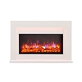 BALDERIA Castor Elektrokamin - Elektrischer Standkamin mit Heizung 1000/2000 W,...