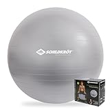 Schildkröt Unisex – Erwachsene træningsbold 65 cm Gymnastikball, Silber,...