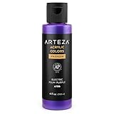 ARTEZA Acrylfarbe irisierend, A706 Elektrisches Pflaumenblau, 118 ml Flasche,...