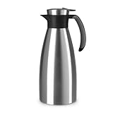 Emsa Soft Grip Isolierkanne, 1,5 Liter, Edelstahl, 12 Stunden heiß + 24 Stunden...