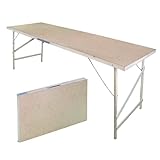 BAUPROFI Multifunktionstisch Klapptisch Camping Festival Tapeziertisch 178 x 56...