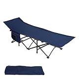 HIGH POINT SPORTS Feldbetten Klappbar Campingbett Faltbar XL Campingliege leicht...