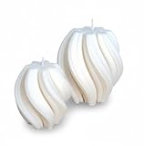Swirl Kerze 2er Set, Wave, Twist, Spiralkerze, Spirale Motivkerze XXL, handmade,...