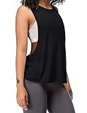 Damen Trainieren Fitness Tanktops Abgeschnitten Ärmellos Fitnessstudio Yoga...