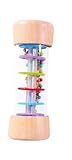 Eichhorn – Regenmacher aus Holz (12,5 cm) – farbenfrohes Musikspielzeug mit...