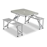 STAHLWERK Campingtisch mit Stühlen | Faltbarer Aluminium-Klapptisch |...
