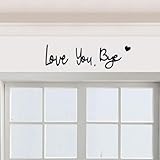 „love You Bye“-schild über Der Tür, Holzschild Mit Schriftzug Für Den...